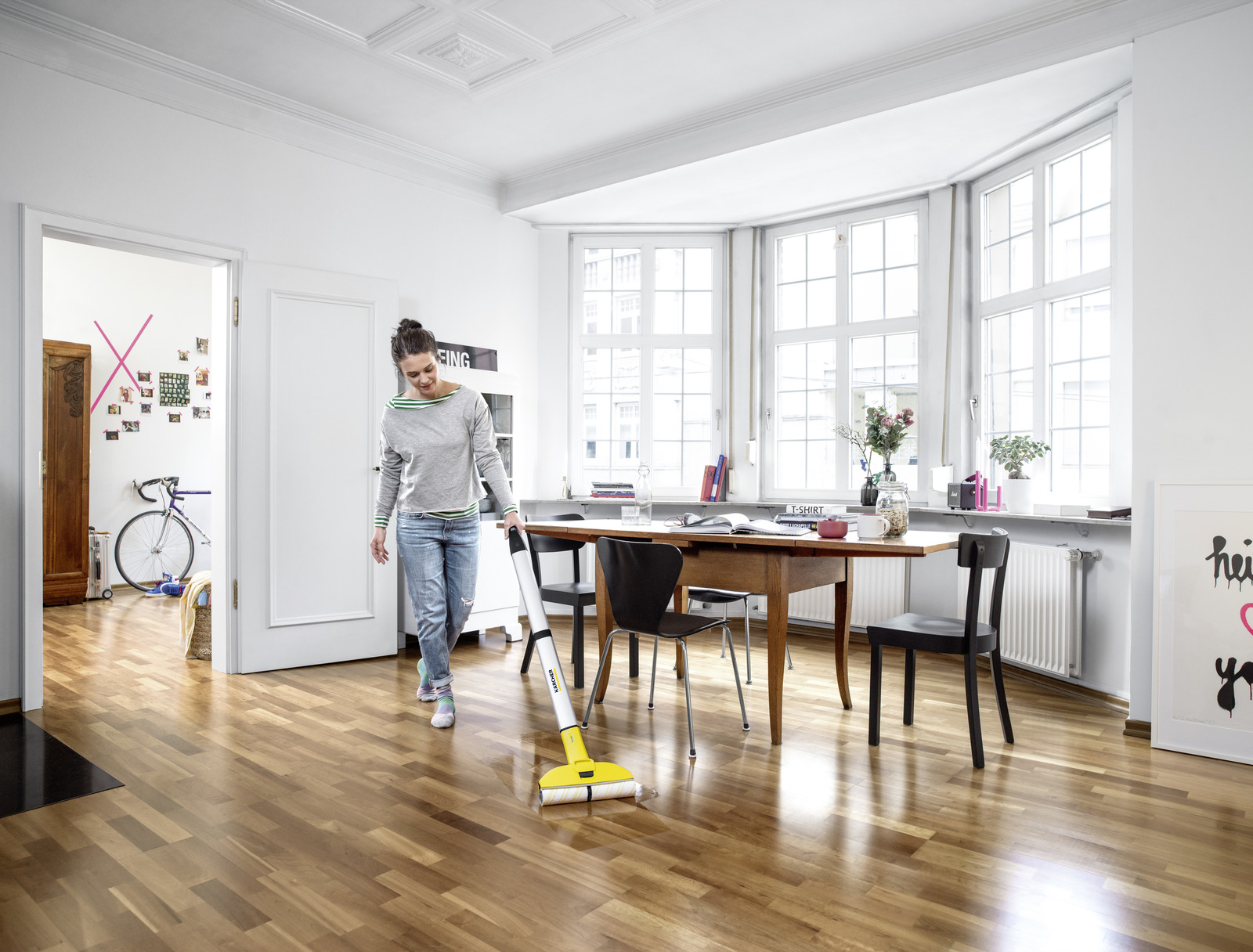 Karcher Electric Wiping Mop EWM 2 Electric Wipe MOP Cordless Hard Floor Cleaner Karcher Center