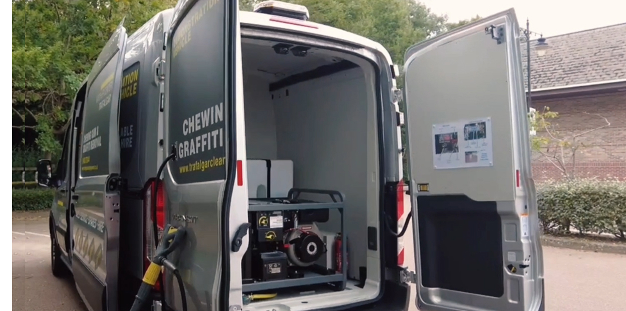 VAN MOUNTED SELF CONTAINED GUM & GRAFFITI UNIT