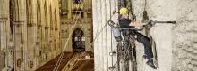 Kärcher cleans up the Ulm Minster choir vault with the Backpack Vacuum